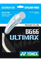 Badminton struna Yonex  BG 66 Ultimax White (0.65 mm)