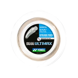 Badminton struna Yonex BG 66 Ultimax White (0.65 mm) - 200 m