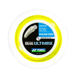 Badminton struna Yonex BG 66 Ultimax Yellow (0.65 mm) - 200 m