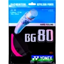 Badminton struna Yonex  BG 80 Pink (12 m)