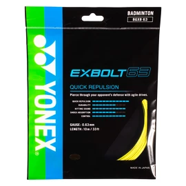 Badminton struna Yonex Exbolt 63 Yellow (10m)