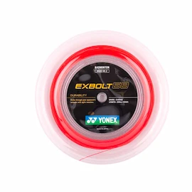 Badminton struna Yonex EXBOLT 68 200m Flash Red