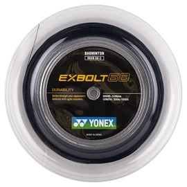 Badminton struna Yonex Exbolt 68 Black (200 m)