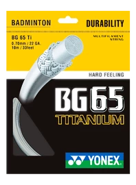 Badminton struna Yonex Micron BG65Ti White (0.70 mm)