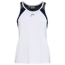 Dekliška brezrokavna majica Head Club 22 Tank Top Girls White/Dark Blue