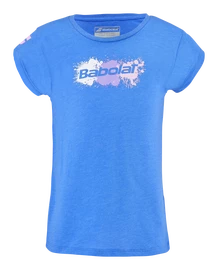 Dekliška majica Babolat Exercise Cotton Tee Girl French Blue