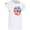 Dekliška majica Babolat  Exercise Cotton Tee Girl White