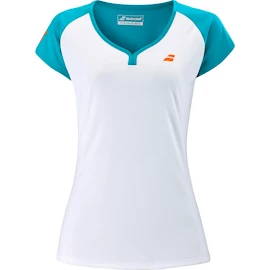 Dekliška majica Babolat Play Club Cap Sleeve Top White