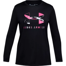 Dekliška majica Under Armour  Tech Graphic Big Logo LS T-Shirt-BLK