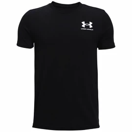 Deška majica Under Armour Sportstyle Left Chest SS Black