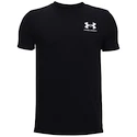 Deška majica Under Armour  Sportstyle Left Chest SS Black  XS