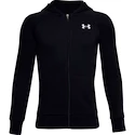 Deški pulover Under Armour  RIVAL COTTON FZ HOODIE black