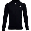 Deški pulover Under Armour  RIVAL COTTON FZ HOODIE black S