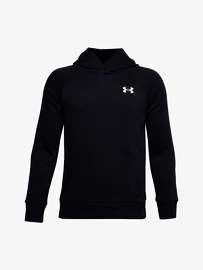 Deški pulover Under Armour RIVAL COTTON HOODIE black