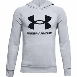 Deški pulover Under Armour Rival Fleece Hoodie light grey