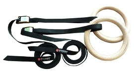 Gimnastični obroči Power System Gymnastické Kruhy Gymnastic Wooden Rings