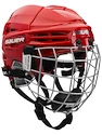 Hokejska čelada Bauer RE-AKT 100 Combo Red Youth