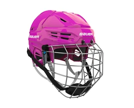 Hokejska čelada Bauer RE-AKT 55 Combo Pink Senior