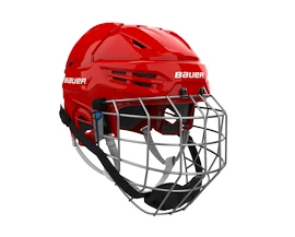 Hokejska čelada Bauer RE-AKT 55 Combo Red Senior