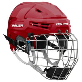 Hokejska čelada Bauer RE-AKT 65 Combo Red Senior