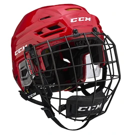 Hokejska čelada CCM Tacks 310 Combo Red Senior