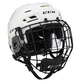 Hokejska čelada CCM Tacks 310 Combo White Senior