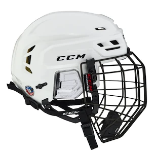 Hokejska čelada CCM Tacks 310 Combo White Senior