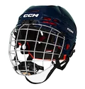 Hokejska čelada CCM Tacks 70 Combo Navy Junior