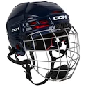 Hokejska čelada CCM Tacks 70 Combo Navy Junior