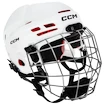 Hokejska čelada CCM Tacks 70 Combo White Junior