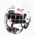 Hokejska čelada CCM Tacks 70 Combo White Junior