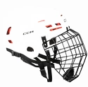 Hokejska čelada CCM Tacks 70 Combo White  Senior