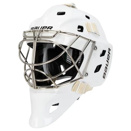 Hokejska maska za vratarja Bauer NME ONE GOAL MASK - CAT EYE White Senior