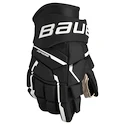 Hokejske rokavice Bauer Supreme M5PRO Black/White Intermediate 12 palcev