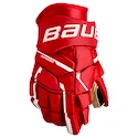 Hokejske rokavice Bauer Supreme M5PRO Red Intermediate 12 palcev