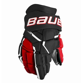 Hokejske rokavice Bauer Supreme MACH Black/Red Intermediate