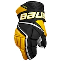 Hokejske rokavice Bauer Vapor Hyperlite Black/Gold Intermediate 12 palcev