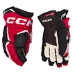 Hokejske rokavice CCM JetSpeed FT6 Black/Red/White Junior 10 palcev