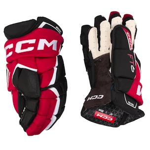 Hokejske rokavice CCM JetSpeed FT6 Black/Red/White Junior 10 palcev