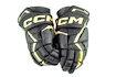 Hokejske rokavice CCM JetSpeed FT6 Black/Sunflower Junior 10 palcev