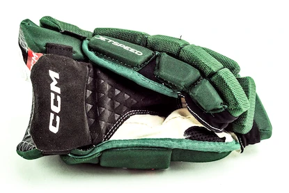 Hokejske rokavice CCM JetSpeed FT6 Dark Green/White Junior 11 palcev