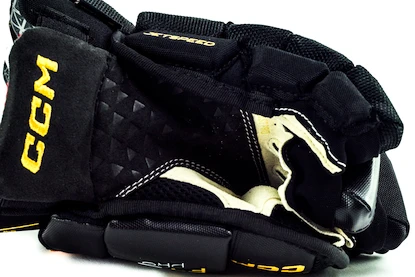 Hokejske rokavice CCM JetSpeed FT6 Pro Black/Sunflower Junior 11 palcev