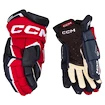 Hokejske rokavice CCM JetSpeed FT6 Pro Navy/Red/White Junior 12 palcev