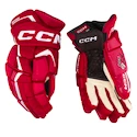 Hokejske rokavice CCM JetSpeed FT6 Pro Red/White Junior 11 palcev