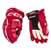 Hokejske rokavice CCM JetSpeed FT6 Red/White Junior 11 palcev