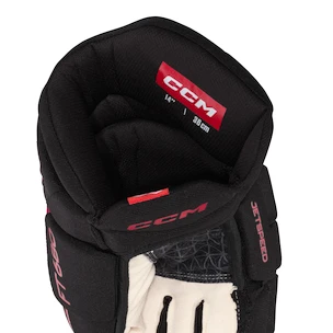 Hokejske rokavice CCM JetSpeed FT680 Black/Red Senior 15 palcev