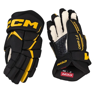 Hokejske rokavice CCM JetSpeed FT680 Black/Sunflower Junior