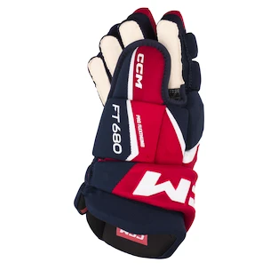 Hokejske rokavice CCM JetSpeed FT680 Navy/Red/White Senior 15 palcev