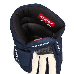 Hokejske rokavice CCM JetSpeed FT680 Navy/White Junior