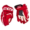 Hokejske rokavice CCM JetSpeed FT680 Red/White Junior 11 palcev